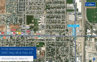 Plus de détails pour 820 Highway 46, Wasco, CA - Commerce de détail à vendre