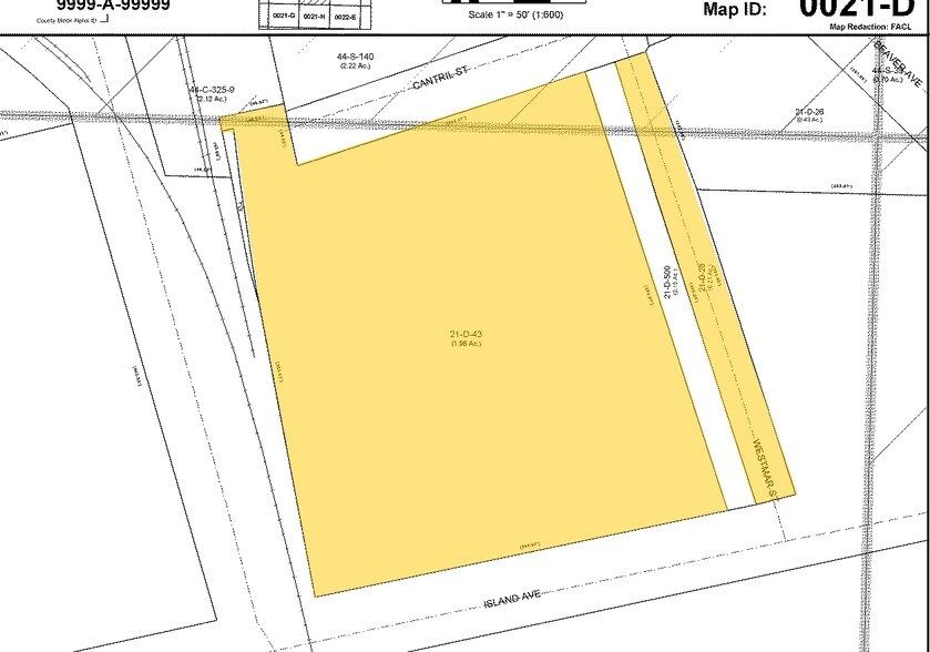 1700 Island Ave, Pittsburgh, PA for lease - Plat Map - Image 3 of 5