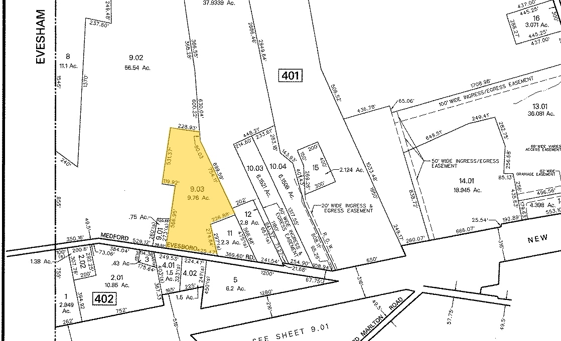 200 Miller Rd, Medford, NJ for sale Plat Map- Image 1 of 2