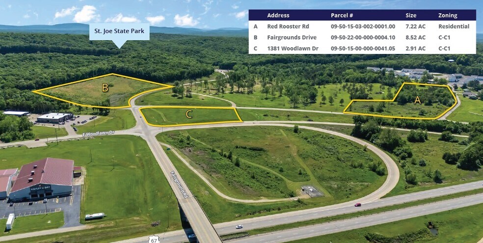 Flat River Commons portefeuille de 3 propriétés à vendre sur LoopNet.ca - Aérien - Image 3 de 3