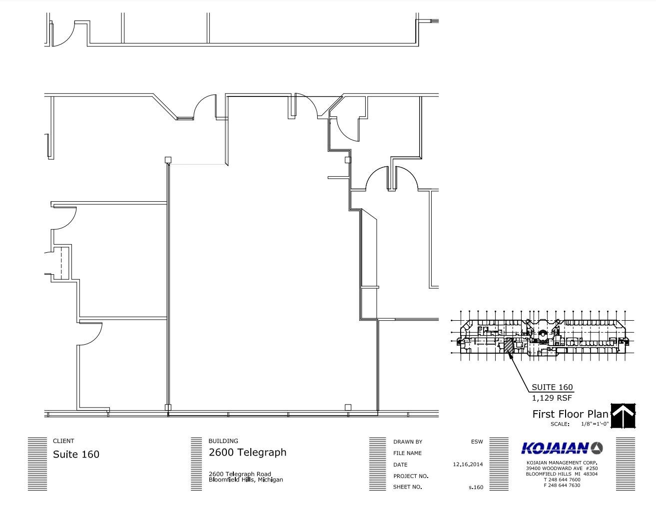 2600 S Telegraph Rd, Bloomfield Hills, MI à louer Plan d  tage- Image 1 de 3