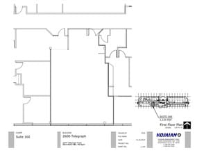 2600 S Telegraph Rd, Bloomfield Hills, MI à louer Plan d  tage- Image 1 de 3