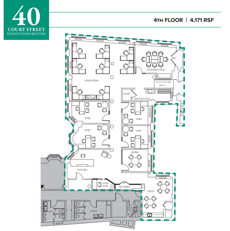 40 Court St, Boston, MA for lease Floor Plan- Image 1 of 1