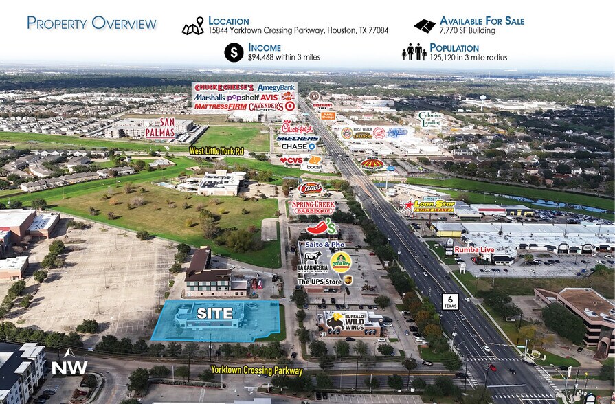 15844 Yorktown Crossing Pky, Houston, TX à vendre - Aérien - Image 2 de 4