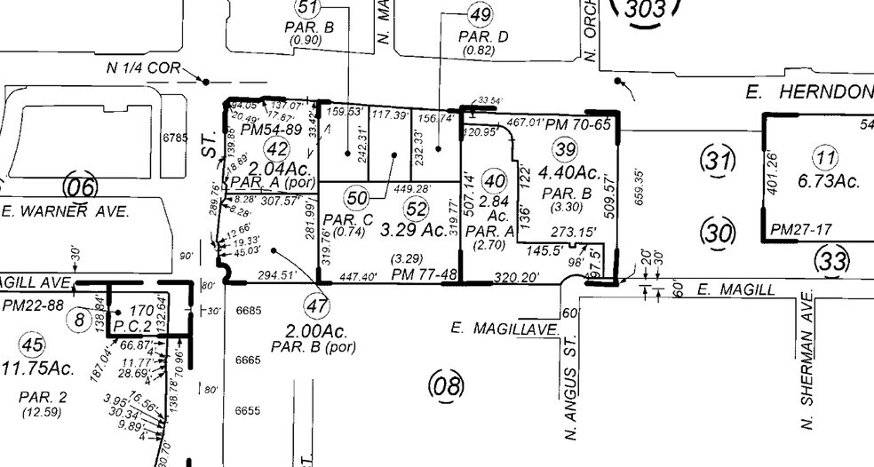 SEC Herndon Ave & Fresno St, Fresno, CA à vendre - Plan cadastral - Image 2 de 2