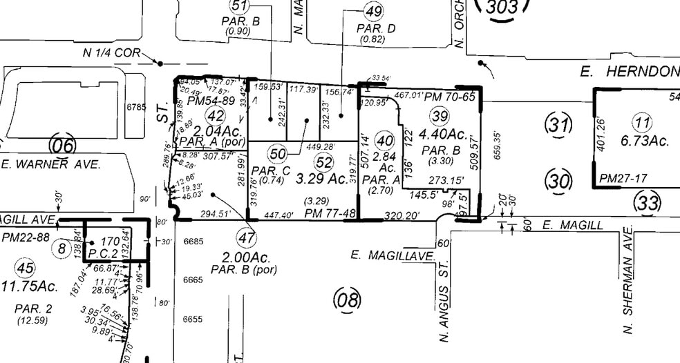 SEC Herndon Ave & Fresno St, Fresno, CA for sale - Plat Map - Image 2 of 2