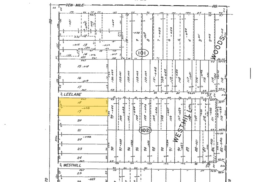 23900 Orchard Lake Rd, Farmington Hills, MI for lease - Plat Map - Image 2 of 5