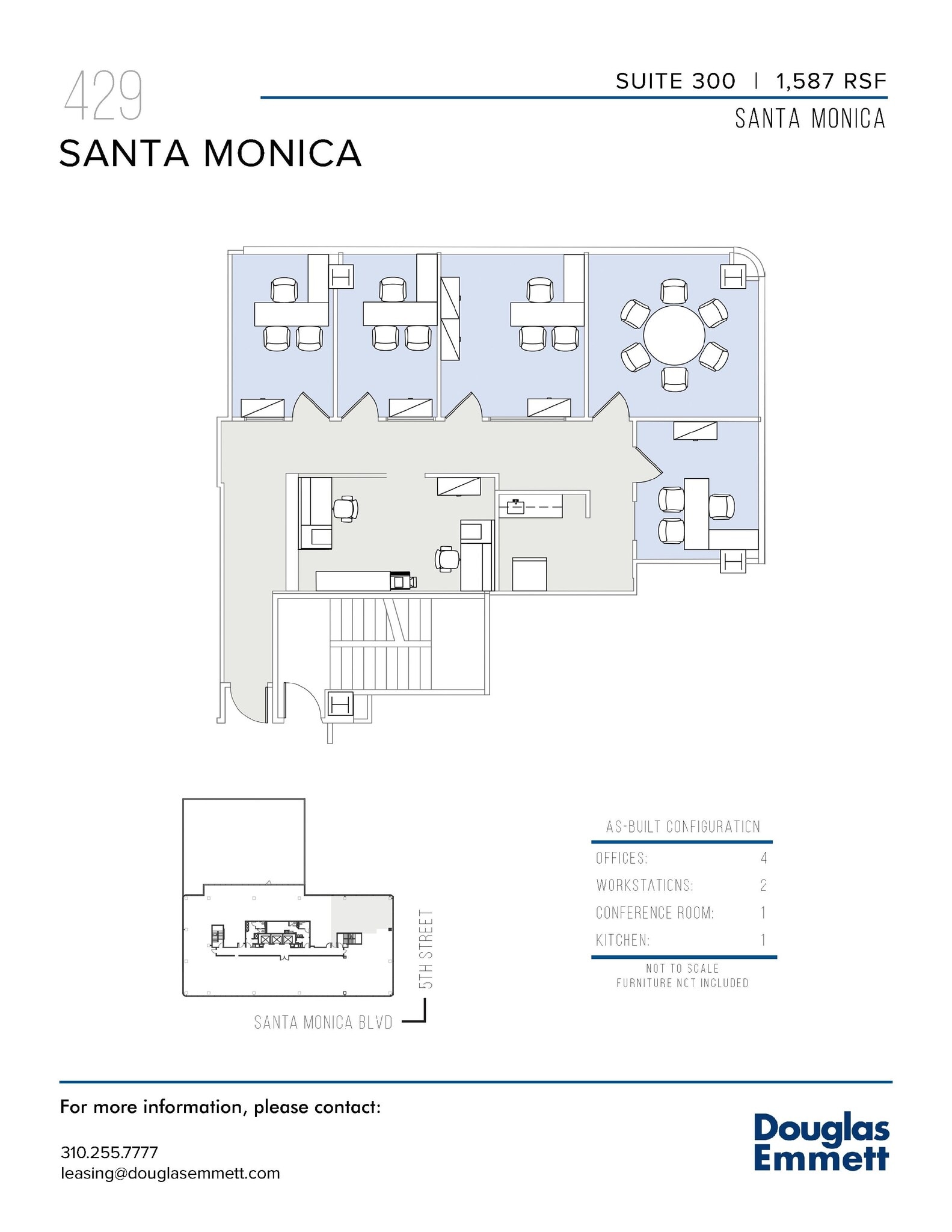429 Santa Monica Blvd, Santa Monica, CA for lease Floor Plan- Image 1 of 1