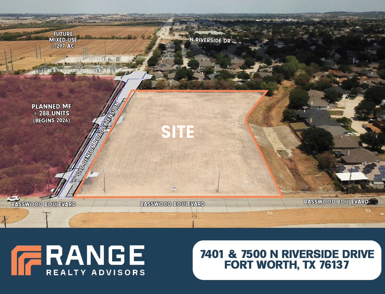 7401 N. Riverside Dr., Fort Worth, TX for sale Aerial- Image 1 of 3