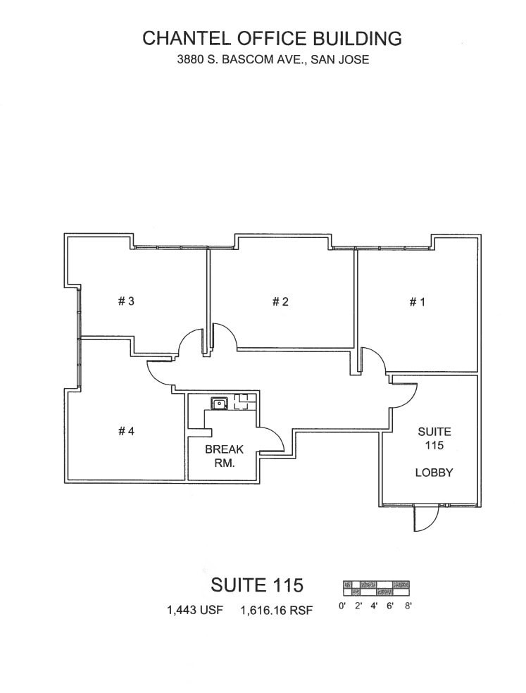 3880 S Bascom Ave, San Jose, CA for lease Floor Plan- Image 1 of 1
