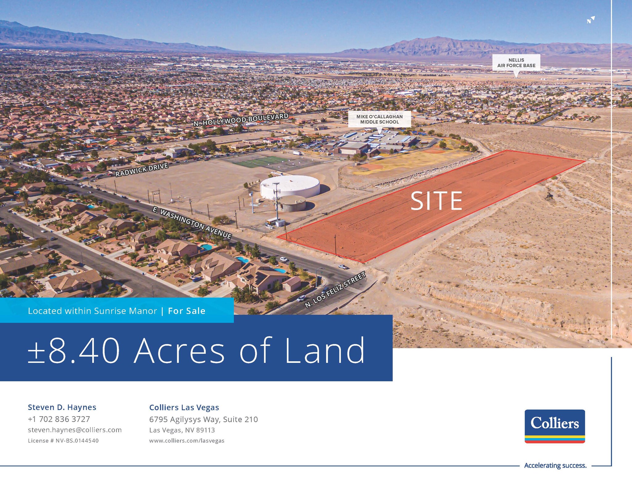 8.40 AC - E. Washington ave, Las Vegas, NV for sale Primary Photo- Image 1 of 5