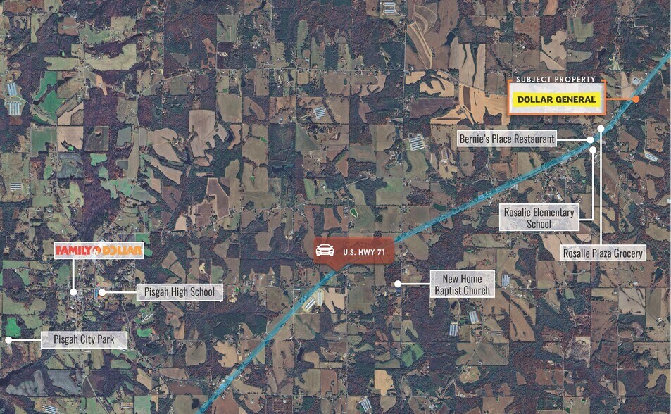 16050 AL Highway 71, Pisgah, AL à vendre - Aérien - Image 3 de 3