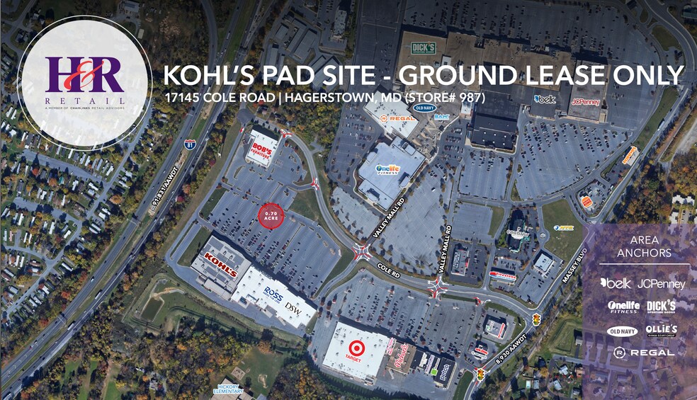 17145 Cole Rd, Hagerstown, MD for lease - Aerial - Image 1 of 1