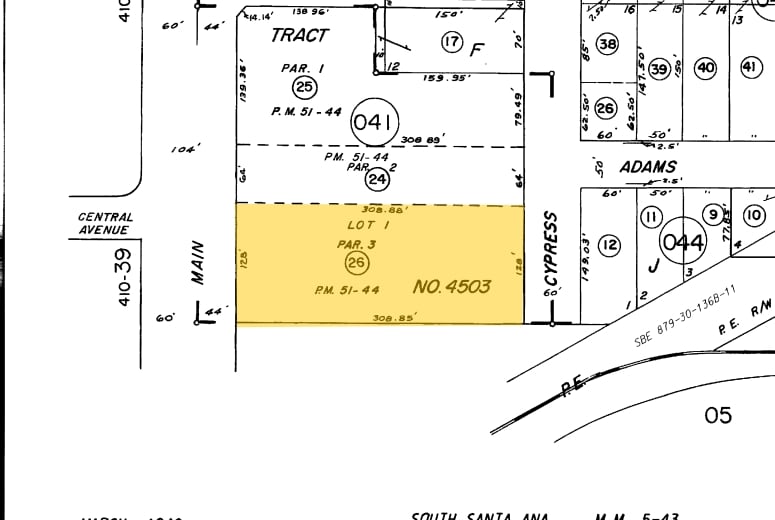 2533 S Main St, Santa Ana, CA for lease - Plat Map - Image 3 of 4