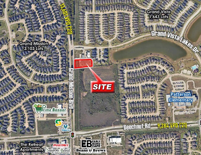 Plus de détails pour Grand Mission Blvd & Grand Vista Lakes Blvd, Richmond, TX - Terrain à vendre