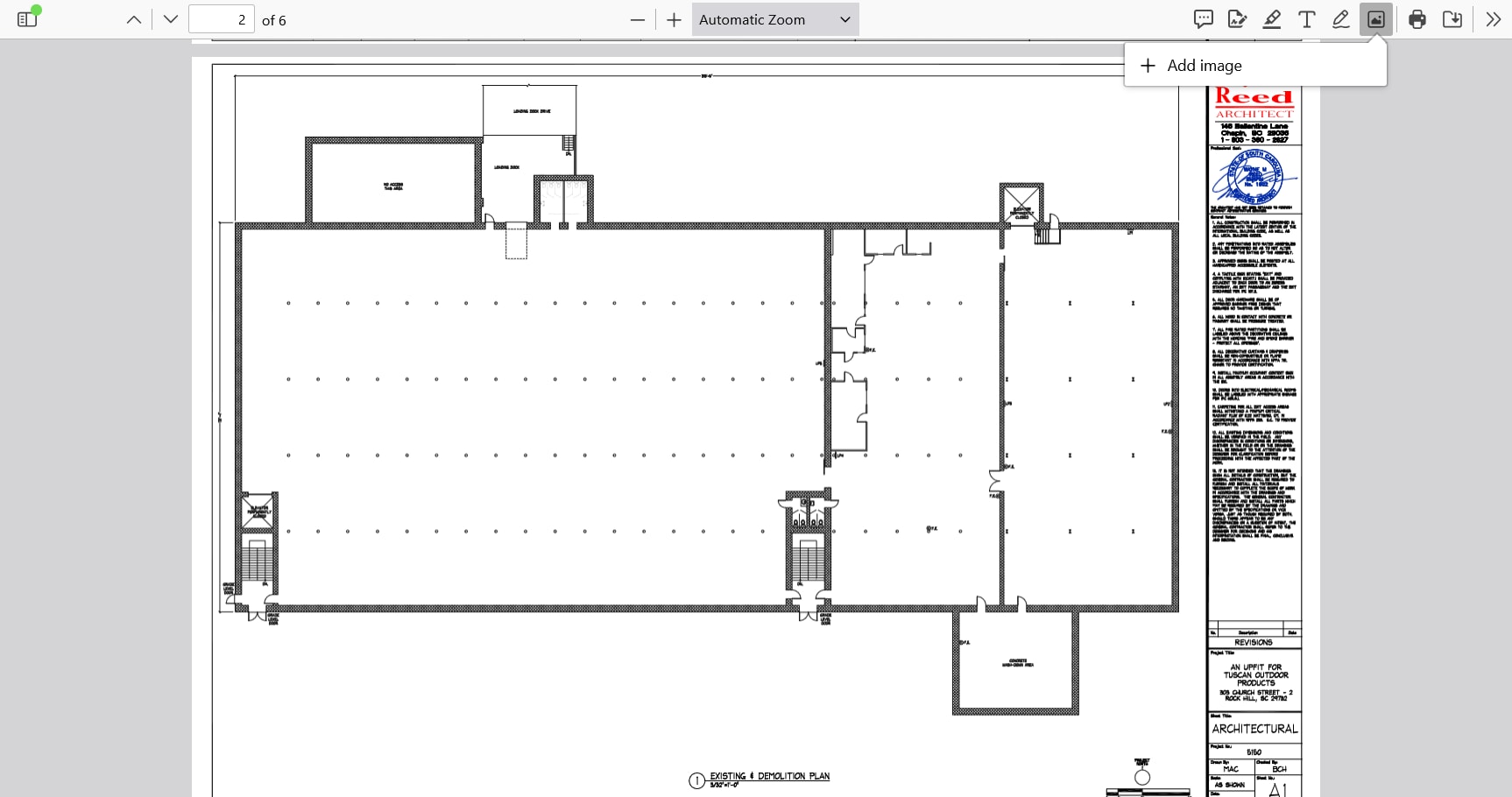 303 Church St, Rock Hill, SC à louer Plan d’étage- Image 1 de 1