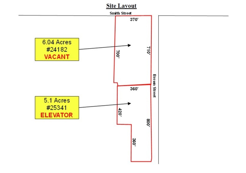 612 S Brown St, Chadbourn, NC à vendre - Plan de site - Image 2 de 13