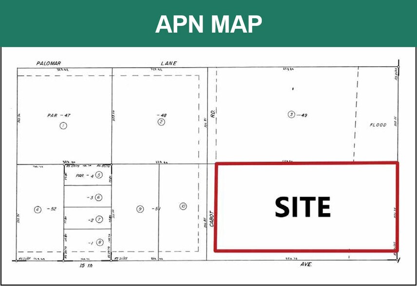 Cabot Road At 15th Ave, Desert Hot Springs, CA à vendre - Plan cadastral - Image 3 de 3