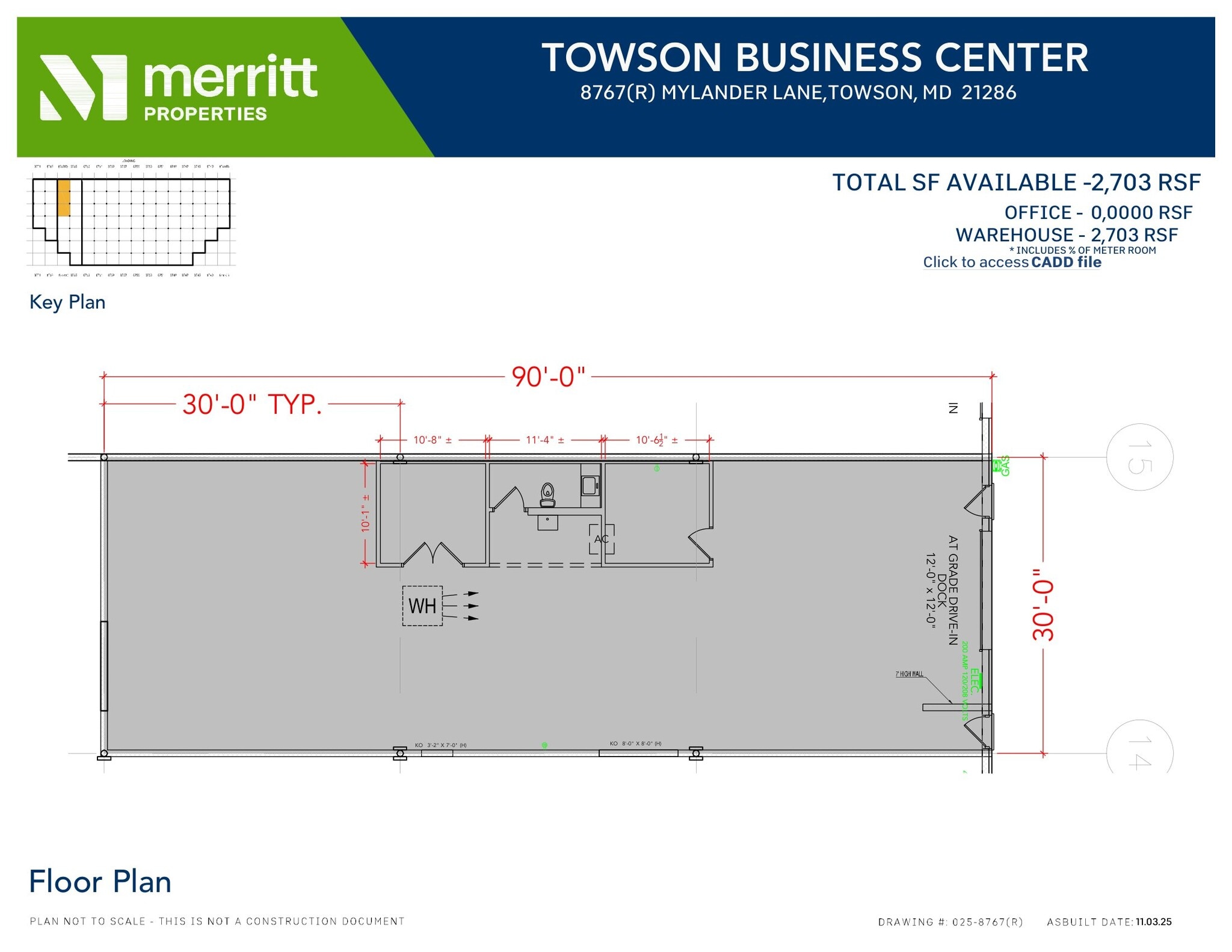 8701-8739 Mylander Ln, Towson, MD for lease Floor Plan- Image 1 of 1