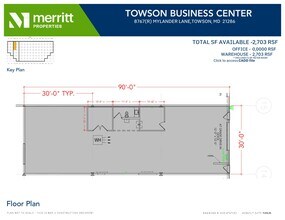 8701-8739 Mylander Ln, Towson, MD for lease Floor Plan- Image 1 of 1