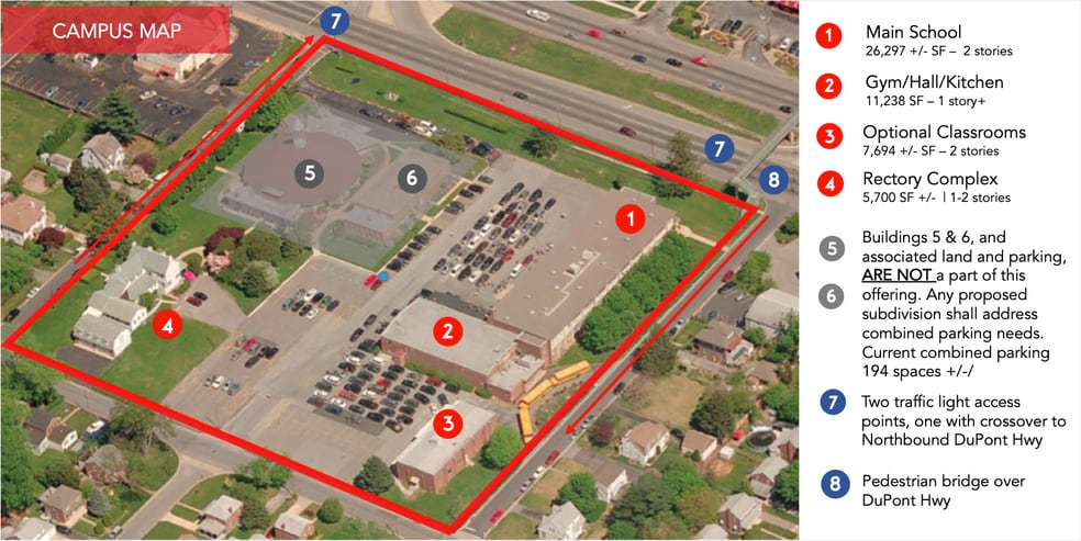 801 N DuPont Hwy, New Castle, DE à louer - Photo du bâtiment - Image 2 de 7