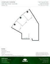 2601-2603 Main St, Irvine, CA à louer Plan d’étage- Image 1 de 1