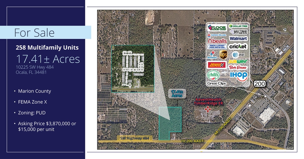 10225 SW Hwy 484, Ocala, FL à vendre - Photo du bâtiment - Image 2 de 2