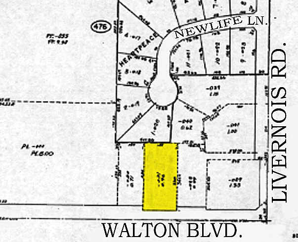 1344 Walton Blvd, Rochester Hills, MI à louer - Plan cadastral - Image 2 de 2