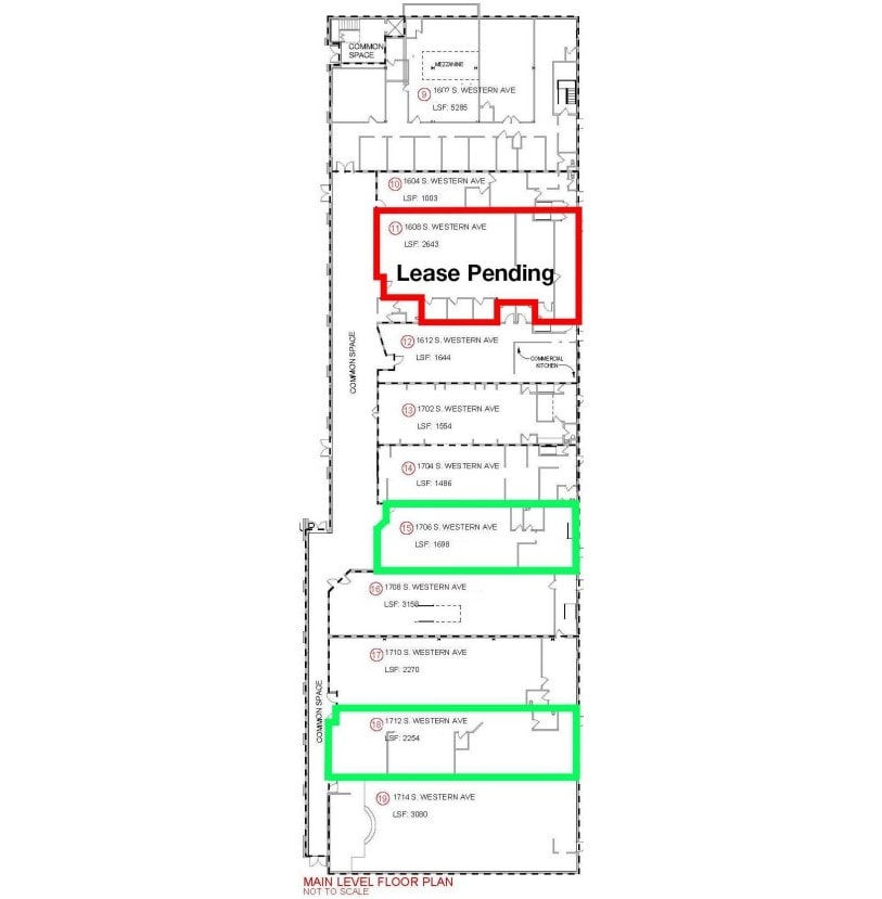 1600-1608 S Western Ave, Sioux Falls, SD à louer Plan d’étage- Image 1 de 1