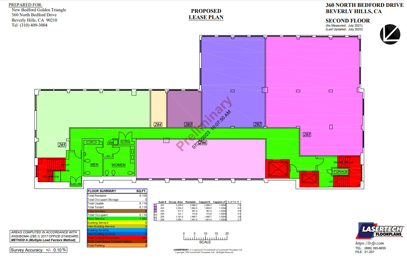 360 N Bedford Dr, Beverly Hills, CA for lease Floor Plan- Image 1 of 1