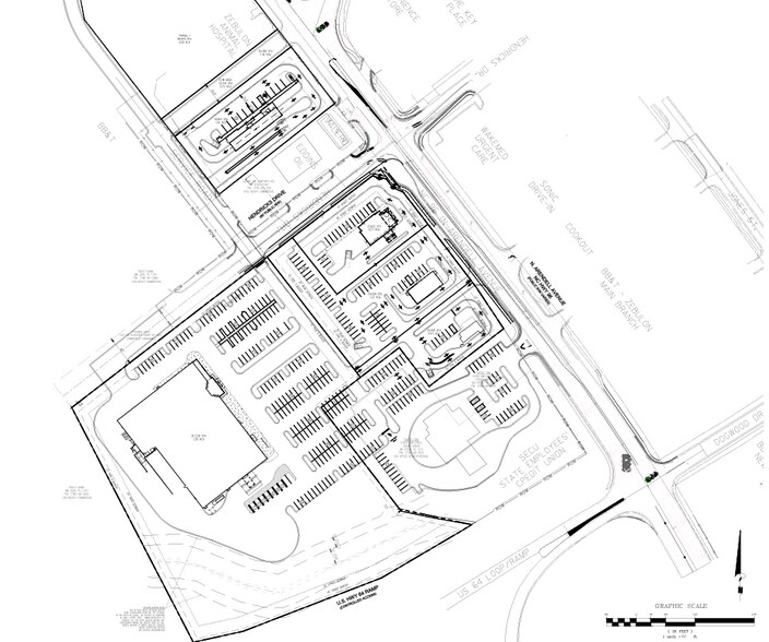 1203-1211 N Arendell Ave, Zebulon, NC à louer - Plan de site - Image 3 de 4