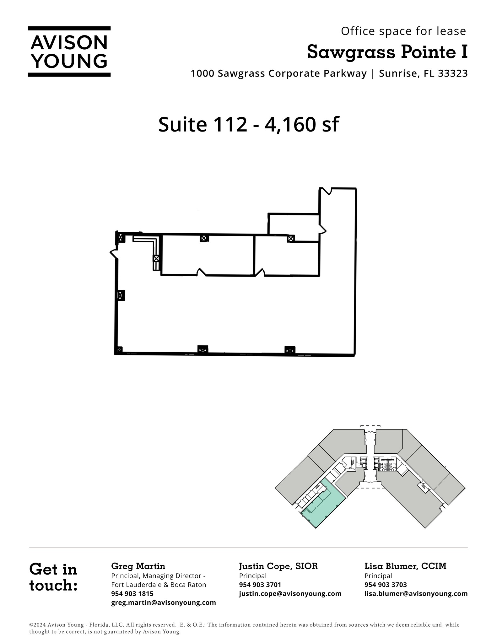 1000 Sawgrass Corporate Pkwy, Sunrise, FL à louer Plan de site- Image 1 de 1