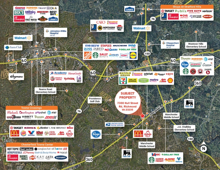 7300 Hull Street Rd, North Chesterfield, VA à vendre - Photo du bâtiment - Image 2 de 6