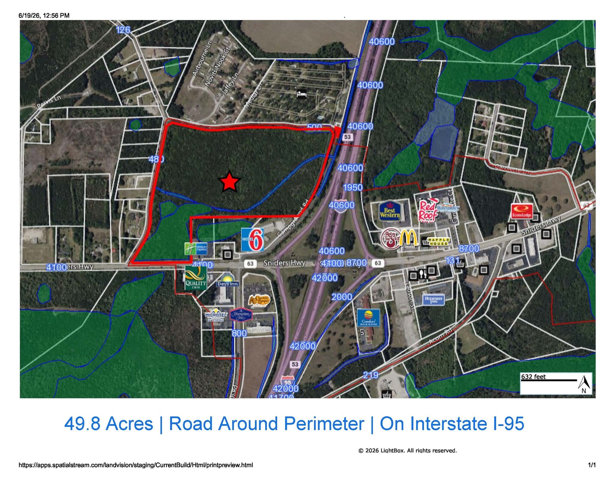 SC Interstate I-95 Corridor Centric 49.8 AC Industrial/Distribution/IOS at I-95 Exit 53, Walterboro, SC for sale Primary Photo- Image 1 of 9