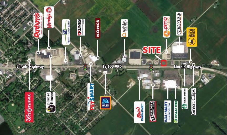 3820-4006 E Lincolnway Hwy, Sterling, IL à vendre Photo du bâtiment- Image 1 de 3
