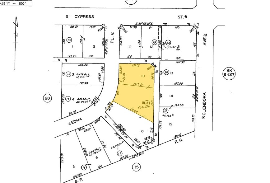 1242-1268 E Edna Pl, Covina, CA for lease - Plat Map - Image 2 of 5