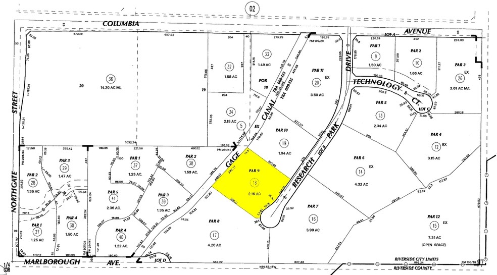 1501 Research Park Dr, Riverside, CA à louer - Plan cadastral - Image 2 de 4