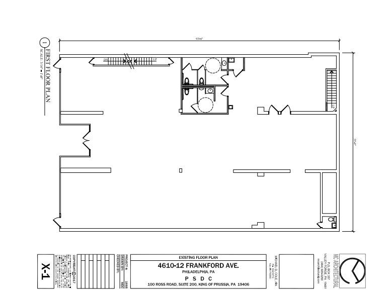 4610 Frankford Ave, Philadelphia, PA à louer Plan d’étage- Image 1 de 2