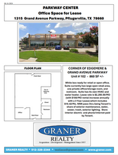 1315 Grand Avenue Pky, Pflugerville, TX for lease Floor Plan- Image 1 of 1