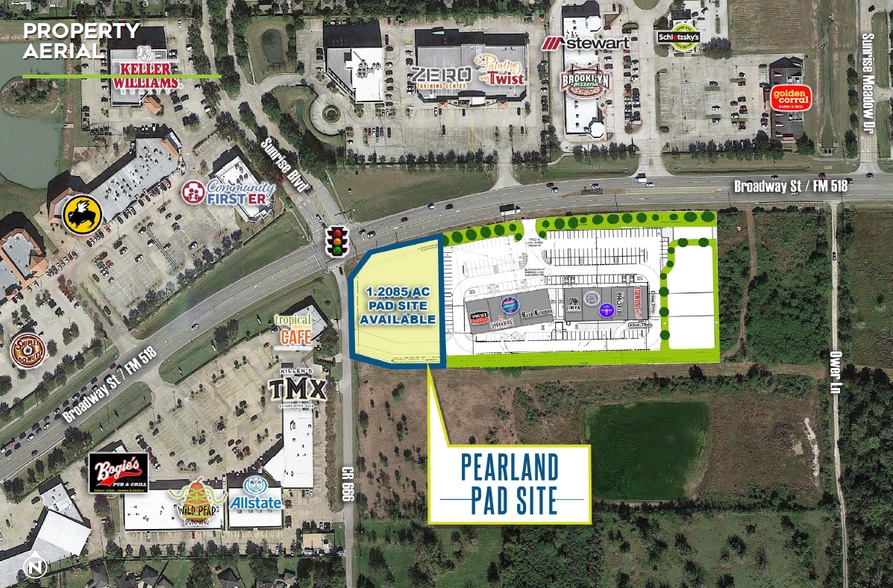 SEC Fm 518 & CR 666, Pearland, TX for lease - Building Photo - Image 2 of 3