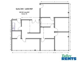 235 NE Loop 820, Hurst, TX à louer Plan d’étage- Image 1 de 24