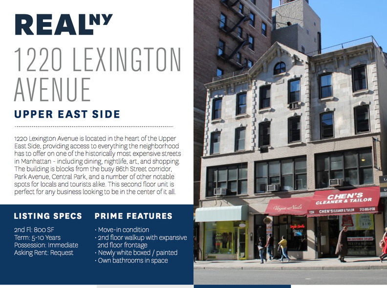 1220-1224 Lexington Ave, New York, NY for sale - Building Photo - Image 1 of 1