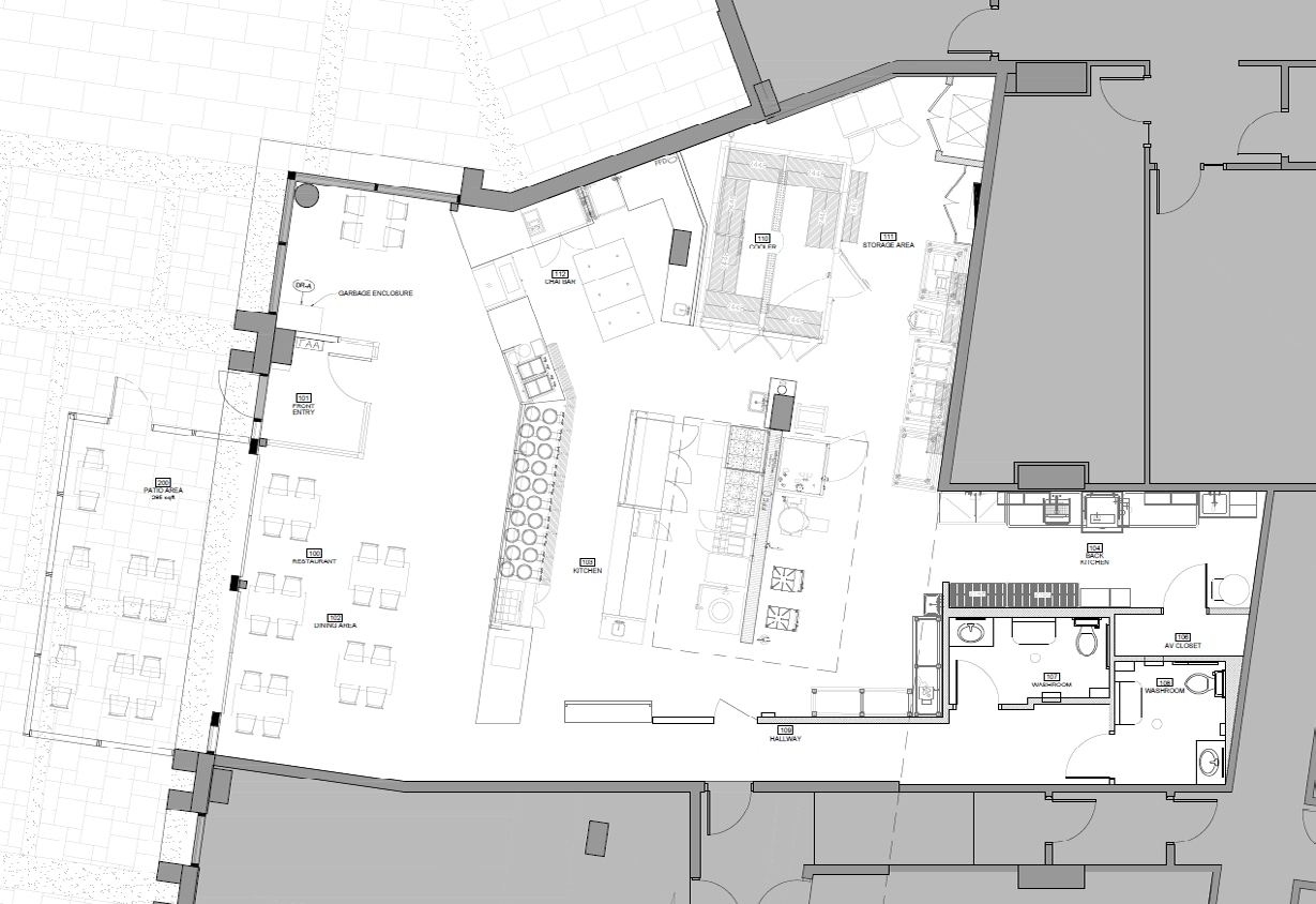 1187 Sunset Dr, Kelowna, BC for lease Floor Plan- Image 1 of 2