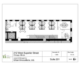 212 W Superior St, Chicago, IL for lease Floor Plan- Image 1 of 6
