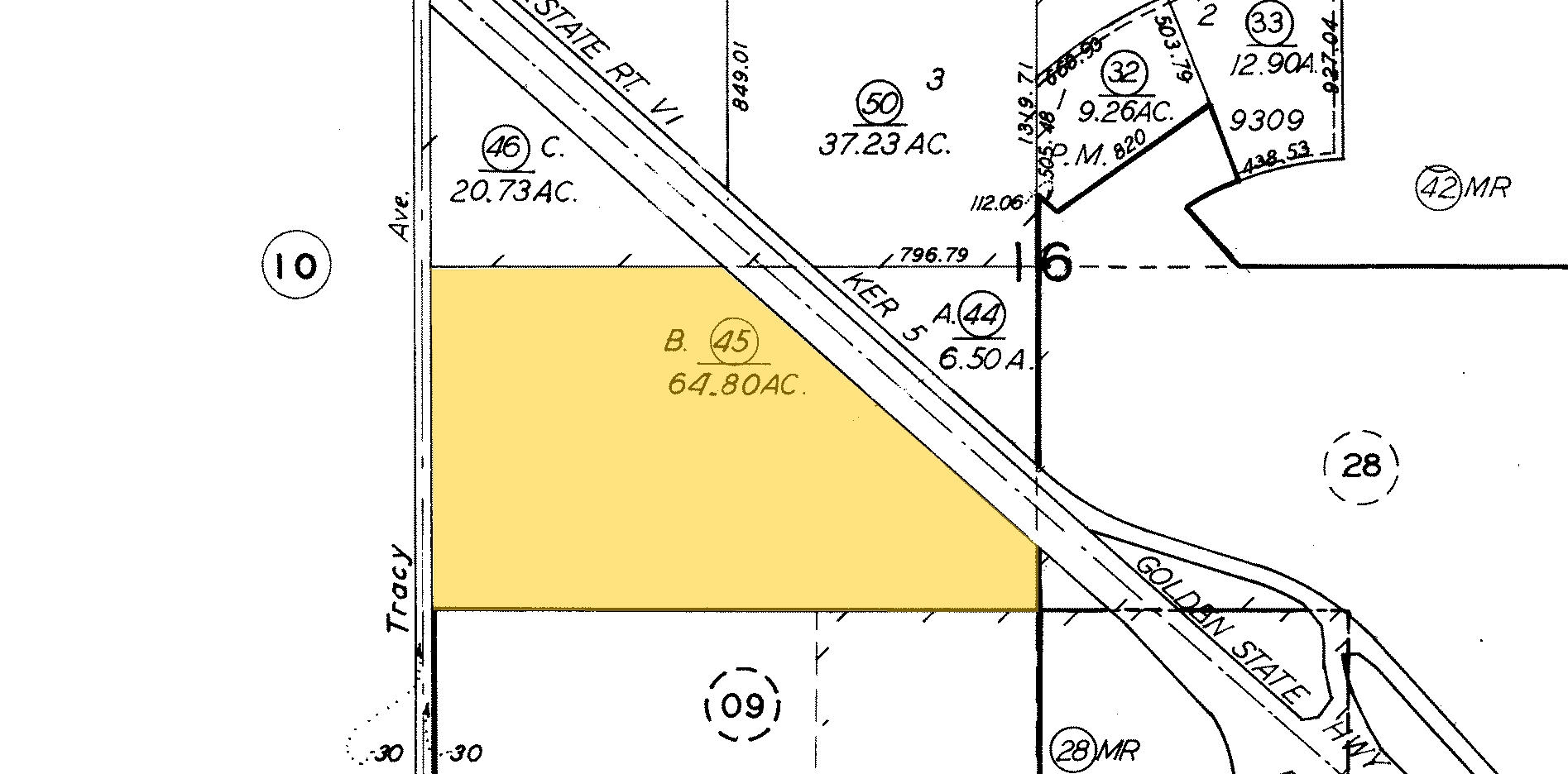 Tracy Ave, Buttonwillow, CA for sale Plat Map- Image 1 of 18