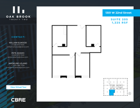 1301 W 22nd St, Oak Brook, IL for lease Floor Plan- Image 1 of 8