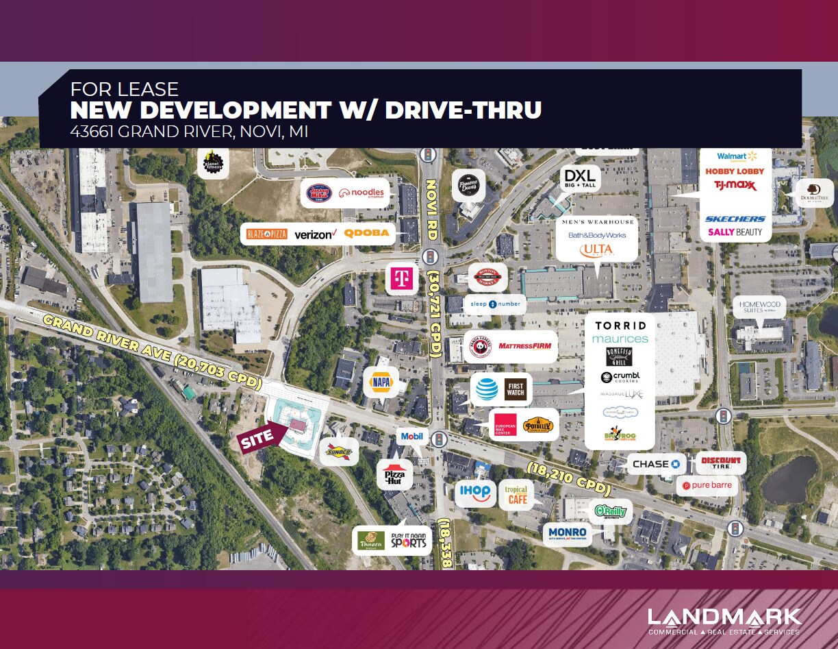 43661 Grand River Ave, Novi, MI for lease Building Photo- Image 1 of 3