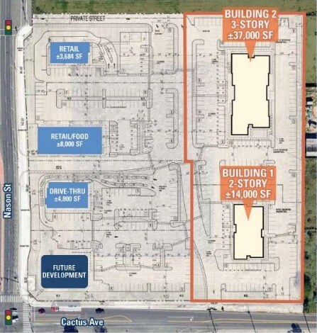 NW Corner of Cactus and Nason, Moreno Valley, CA à louer - Plan de site - Image 3 de 3
