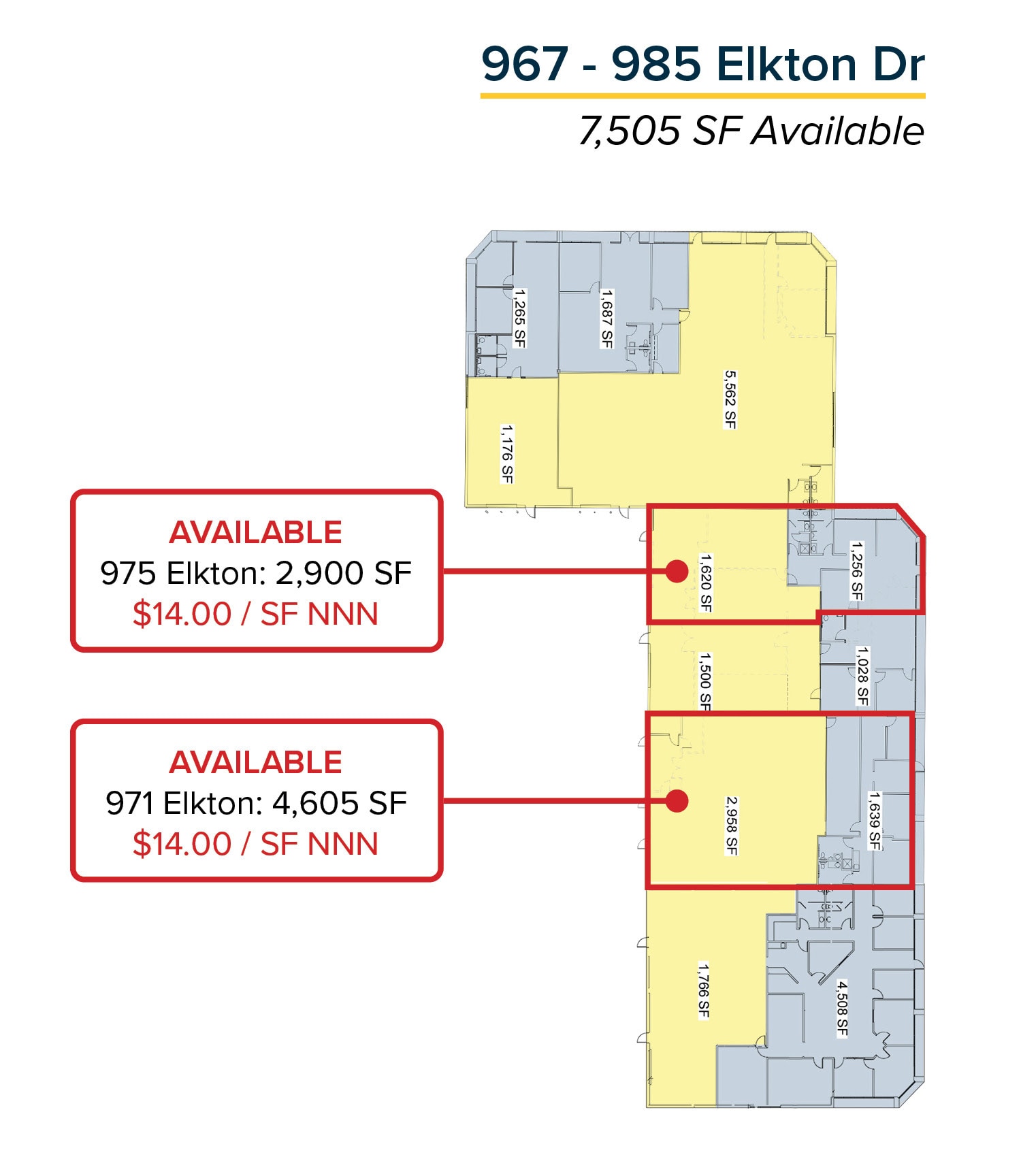 1039-1055 Elkton Dr, Colorado Springs, CO for lease Floor Plan- Image 1 of 1
