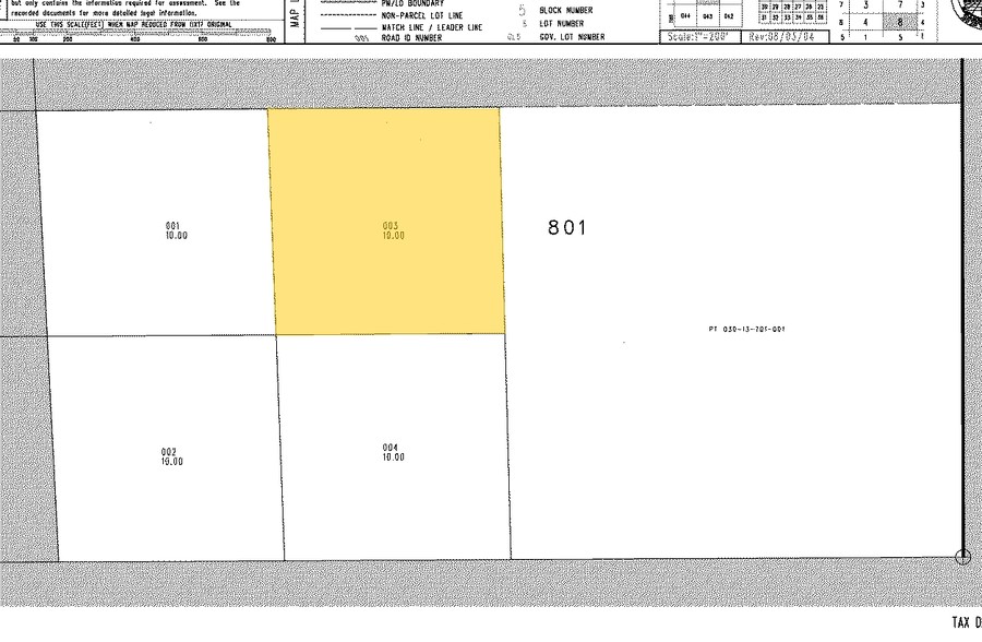 Hwy 168, Moapa, NV à vendre - Plan cadastral - Image 2 de 5